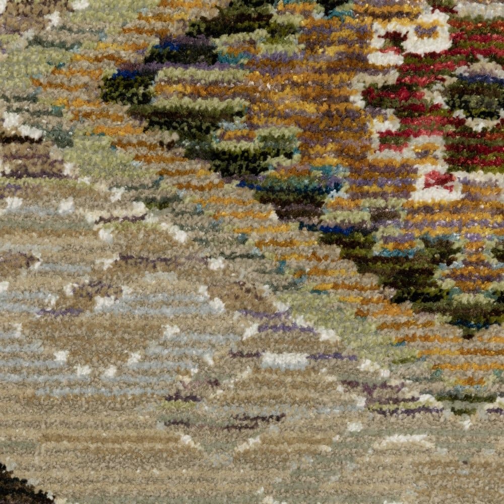 Oriental Weavers Andorra 2442D Grey Bohemian Tribal Nylon Indoor Area Rectangle Rug (SAK17045)