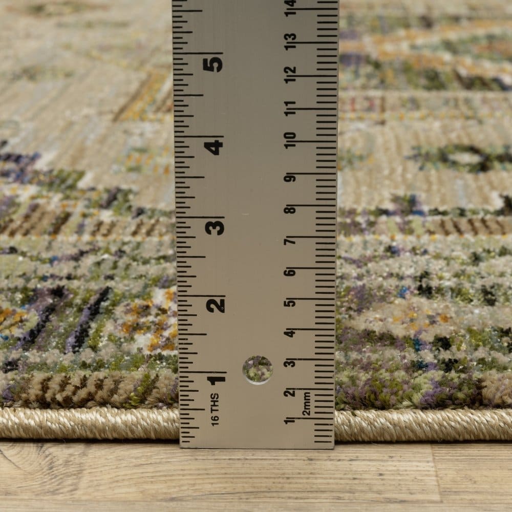 Oriental Weavers Andorra 2442D Grey Bohemian Tribal Nylon Indoor Area Rectangle Rug (SAK17045)