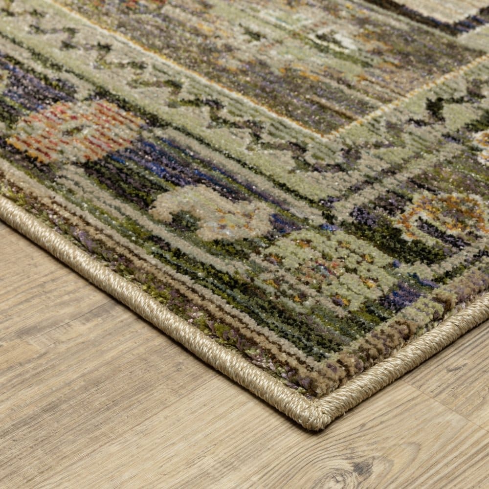 Oriental Weavers Andorra 2442D Grey Bohemian Tribal Nylon Indoor Area Rectangle Rug (SAK17045)