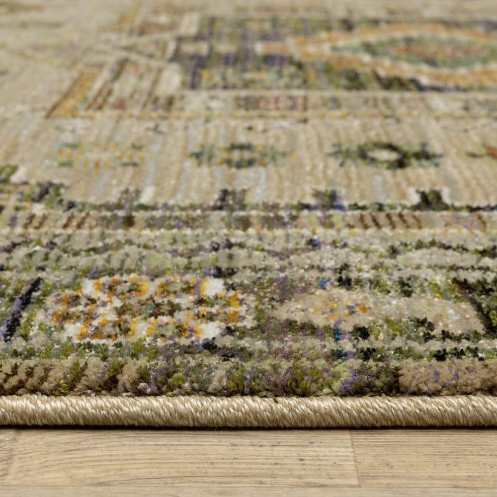Oriental Weavers Andorra 2442D Grey Bohemian Tribal Nylon Indoor Area Rectangle Rug (SAK17045)