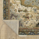 ORIENTAL WEAVERS Andorra 2451B Ivory Traditional Oriental Nylon Indoor Area Rectangle Rug (SAK56132)