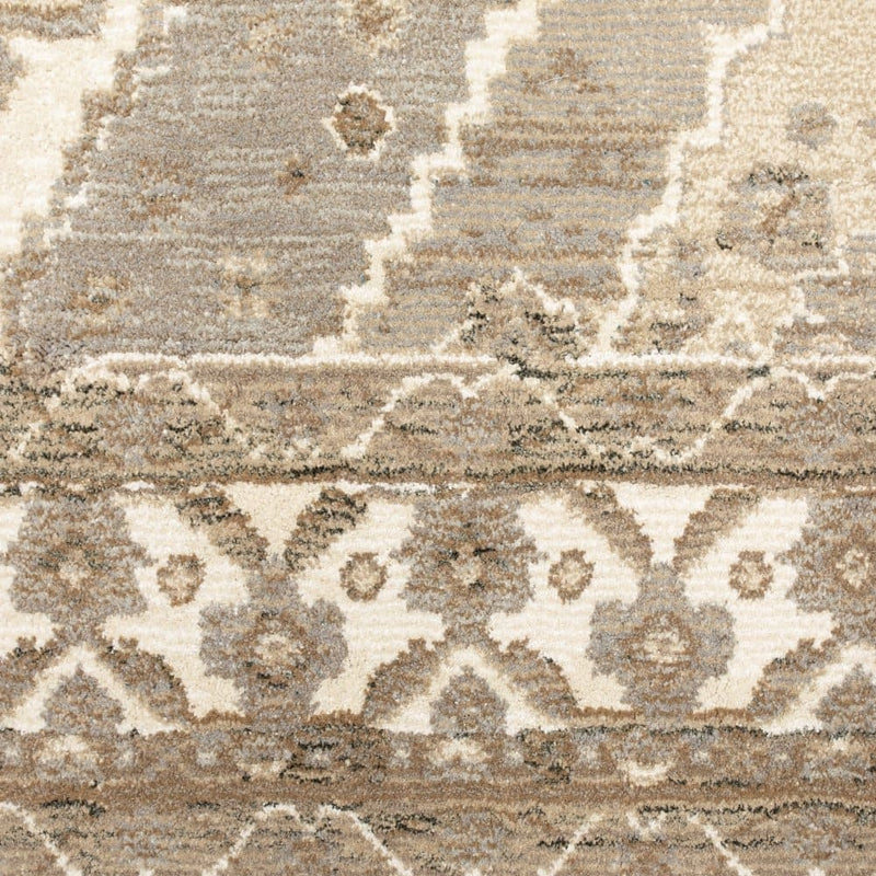 ORIENTAL WEAVERS Andorra 298C0 Beige Vintage Medallion Nylon Indoor Area Rectangle Rug (SAK17346)