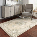 ORIENTAL WEAVERS Andorra 303D0 Beige Traditional Classic Nylon Indoor Area Rectangle Rug (SAK53671)