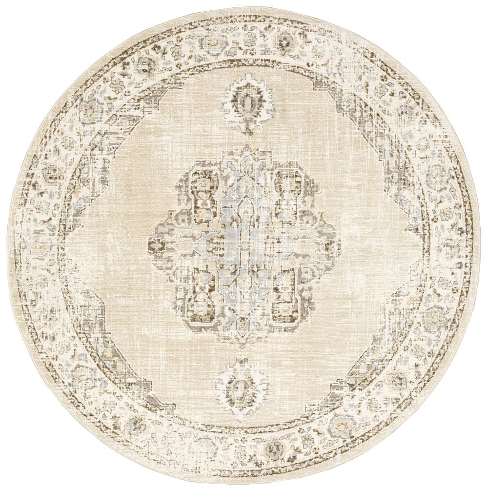Oriental Weavers Andorra 303D0 Beige Traditional Classic Nylon Indoor Area Rectangle Rug (SAK53671)