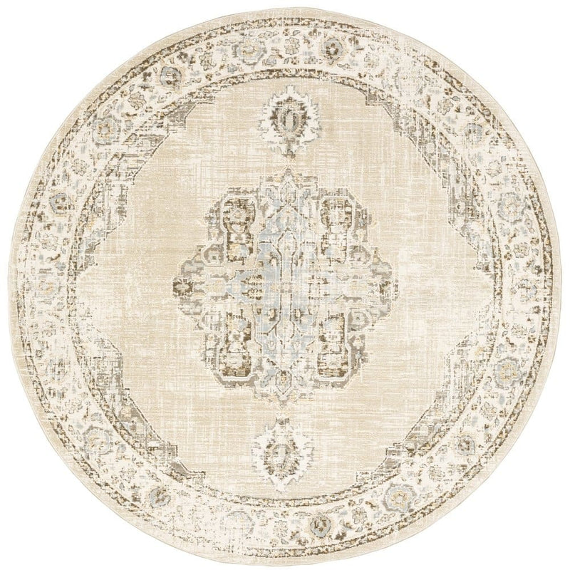 ORIENTAL WEAVERS Andorra 303D0 Beige Traditional Classic Nylon Indoor Area Rectangle Rug (SAK53671)