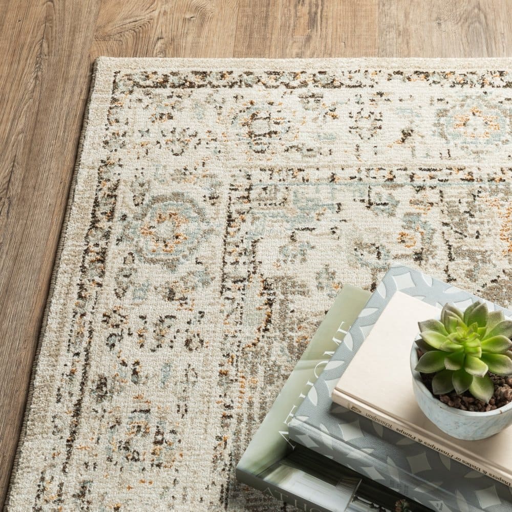Oriental Weavers Andorra 303D0 Beige Traditional Classic Nylon Indoor Area Rectangle Rug (SAK53671)