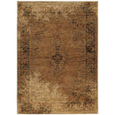 ORIENTAL WEAVERS Andorra 6845D Brown Vintage Oriental Nylon Indoor Area Rectangle Rug (SAK78905)
