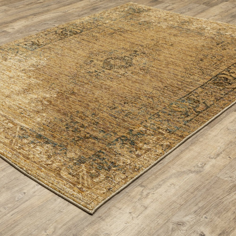 ORIENTAL WEAVERS Andorra 6845D Brown Vintage Oriental Nylon Indoor Area Rectangle Rug (SAK78905)