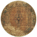 ORIENTAL WEAVERS Andorra 6845D Brown Vintage Oriental Nylon Indoor Area Rectangle Rug (SAK78905)