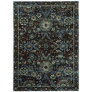 ORIENTAL WEAVERS Andorra 7124A Navy Bohemian Oriental Nylon Indoor Area Rectangle Rug (SAK01325)