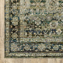 ORIENTAL WEAVERS Andorra 7125C Green Vintage Oriental Nylon Indoor Area Rectangle Rug (SAK16489)
