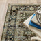 ORIENTAL WEAVERS Andorra 7125C Green Vintage Oriental Nylon Indoor Area Rectangle Rug (SAK16489)