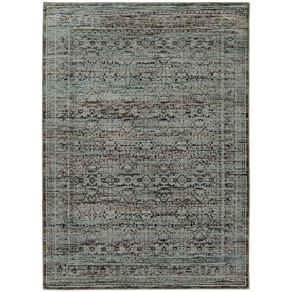 Oriental Weavers Andorra 7127A Blue Bohemian Oriental Nylon Indoor Area Rectangle Rug (SAK54208)