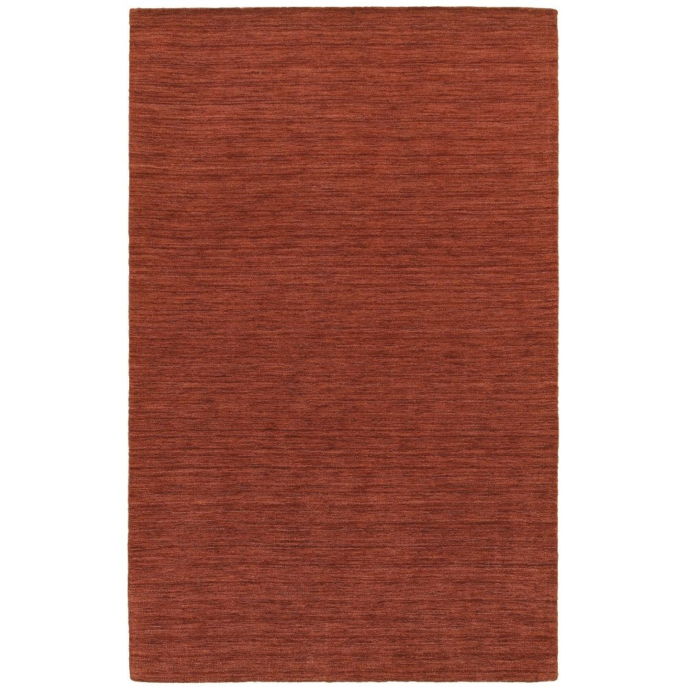 Oriental Weavers Aniston 27103 Red Chic Modern Solid Wool Indoor Area Rectangle Rug (SAK97317)
