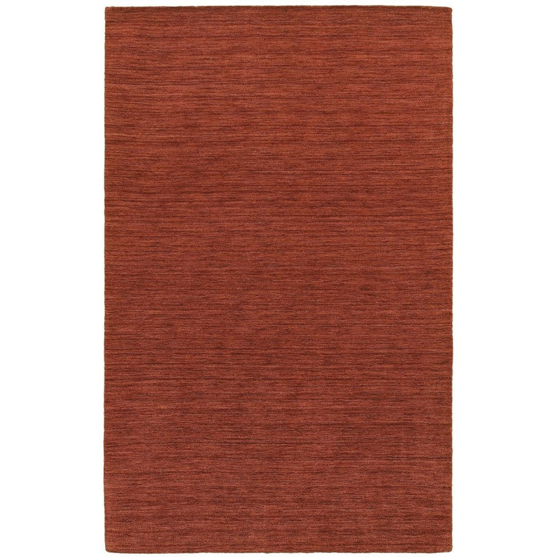 ORIENTAL WEAVERS Aniston 27103 Red Chic Modern Solid Wool Indoor Area Rectangle Rug (SAK97317)