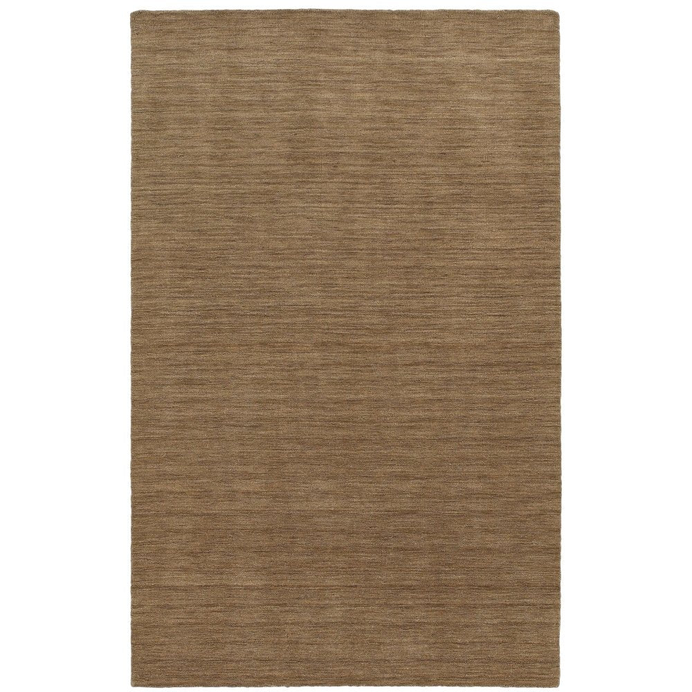 Oriental Weavers Aniston 27104 Tan Opulent Modern Solid Wool Indoor Area Rectangle Rug (SAK94173)