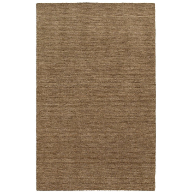 ORIENTAL WEAVERS Aniston 27104 Tan Opulent Modern Solid Wool Indoor Area Rectangle Rug (SAK94173)