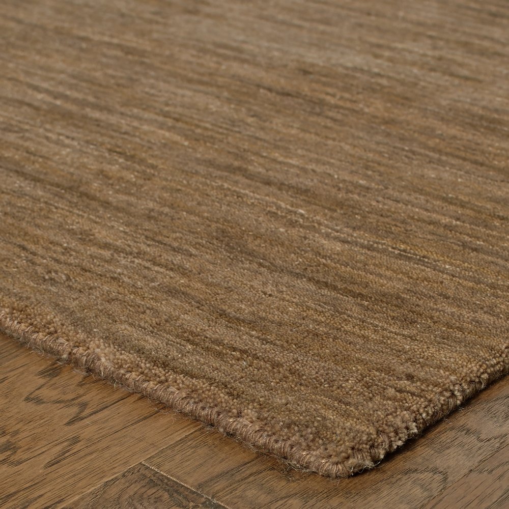 Oriental Weavers Aniston 27104 Tan Opulent Modern Solid Wool Indoor Area Rectangle Rug (SAK94173)