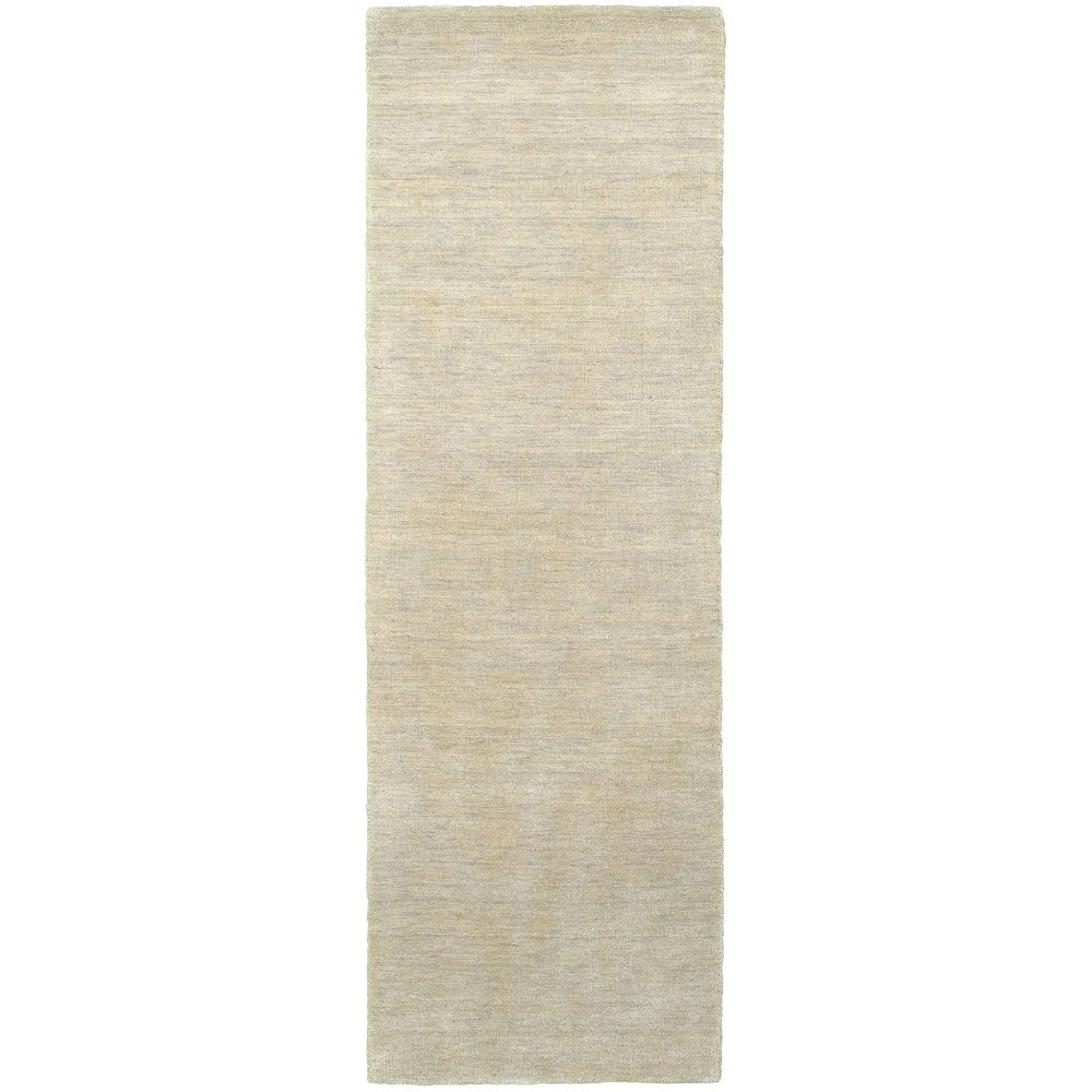 Oriental Weavers Aniston 27107 Beige Stylish Modern Solid Wool Indoor Area Rectangle Rug (SAK96302)