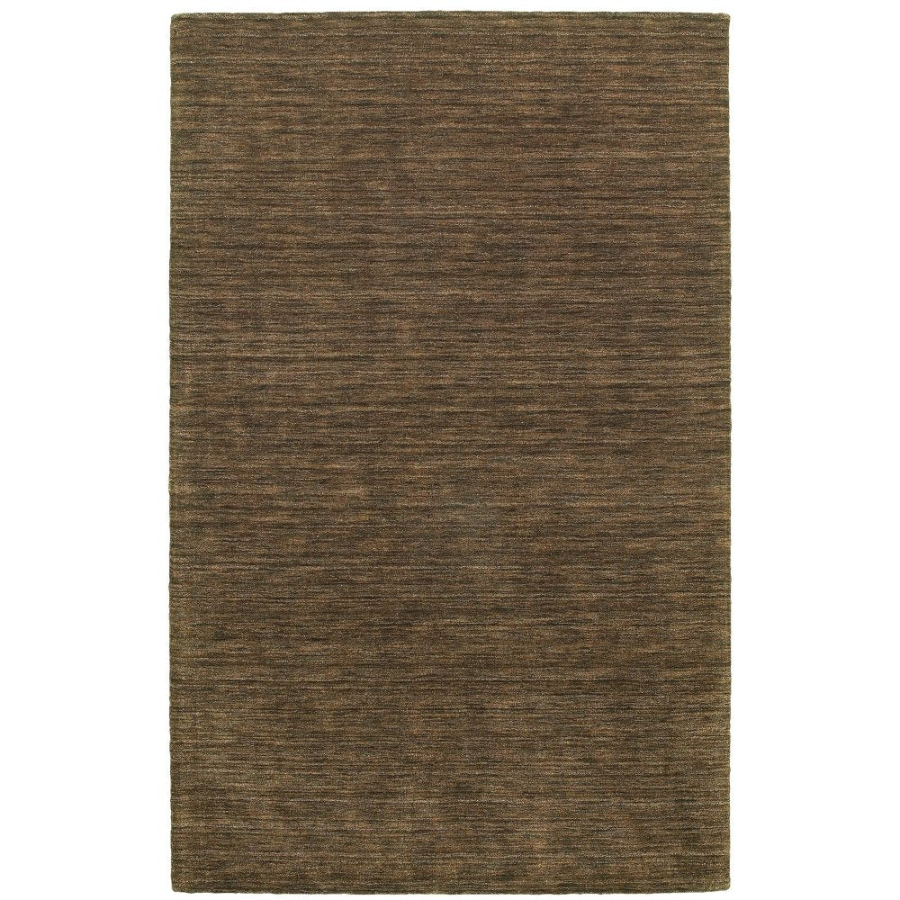 Oriental Weavers Aniston 27109 Brown Contemporary Solid Wool Indoor Area Rectangle Rug (SAK51403)