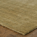 ORIENTAL WEAVERS Aniston 27110 Gold Sleek Opulence Solid Wool Indoor Area Rectangle Rug (SAK98135)