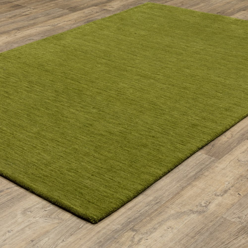 Oriental Weavers Aniston 27116 Olive Casual Sleek Solid Wool Indoor Area Rectangle Rug (SAK17248)