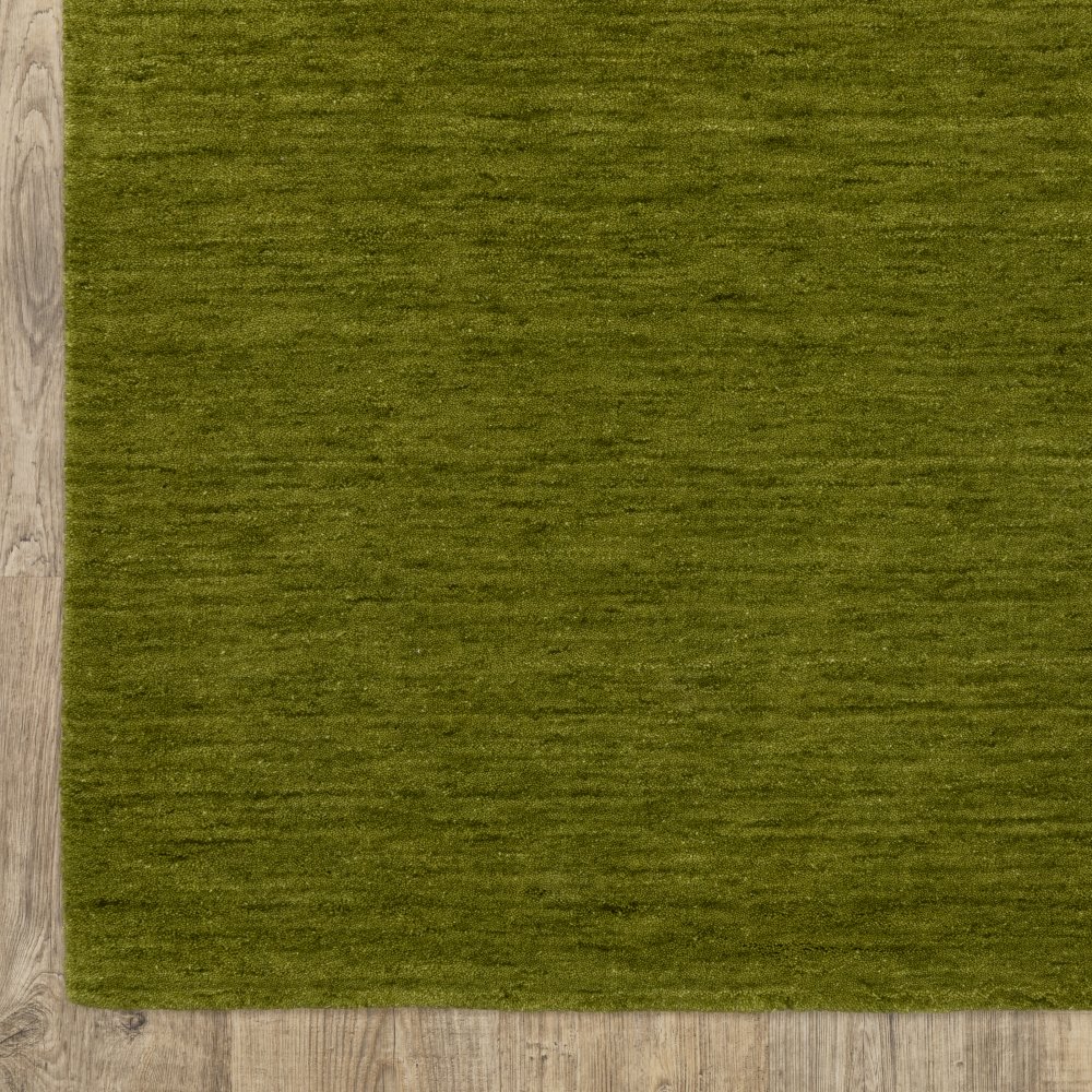 Oriental Weavers Aniston 27116 Olive Casual Sleek Solid Wool Indoor Area Rectangle Rug (SAK17248)