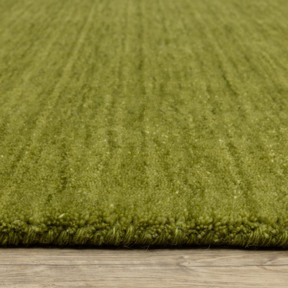 Oriental Weavers Aniston 27116 Olive Casual Sleek Solid Wool Indoor Area Rectangle Rug (SAK17248)