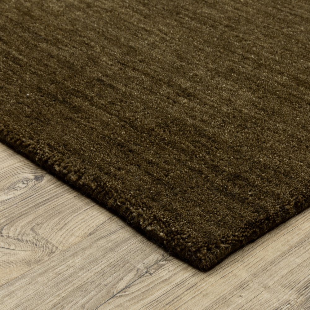 Oriental Weavers Aniston 27117 Brown Casual Solid Wool Indoor Area Rectangle Rug (SAK62903)