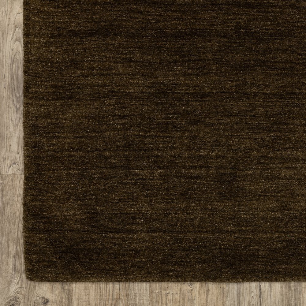 Oriental Weavers Aniston 27117 Brown Casual Solid Wool Indoor Area Rectangle Rug (SAK62903)