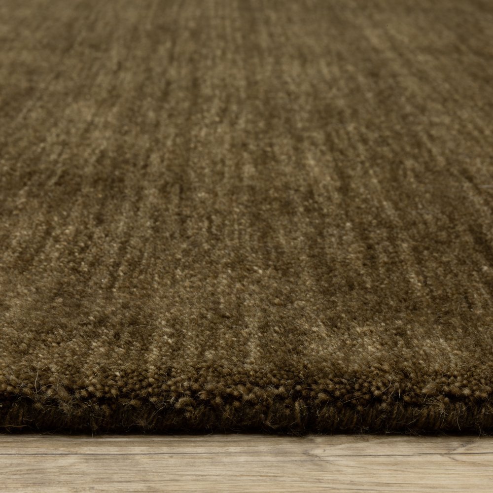 Oriental Weavers Aniston 27117 Brown Casual Solid Wool Indoor Area Rectangle Rug (SAK62903)