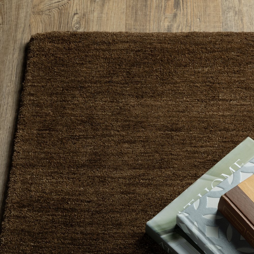 Oriental Weavers Aniston 27117 Brown Casual Solid Wool Indoor Area Rectangle Rug (SAK62903)