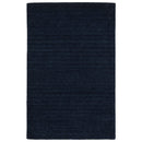 ORIENTAL WEAVERS Aniston 27119 Navy Casual Sleek Solid Wool Indoor Area Rectangle Rug (SAK92681)