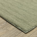 ORIENTAL WEAVERS Aniston 27120 Sage Opulent Modern Solid Wool Indoor Area Rectangle Rug (SAK51302)