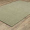 ORIENTAL WEAVERS Aniston 27120 Sage Opulent Modern Solid Wool Indoor Area Rectangle Rug (SAK51302)