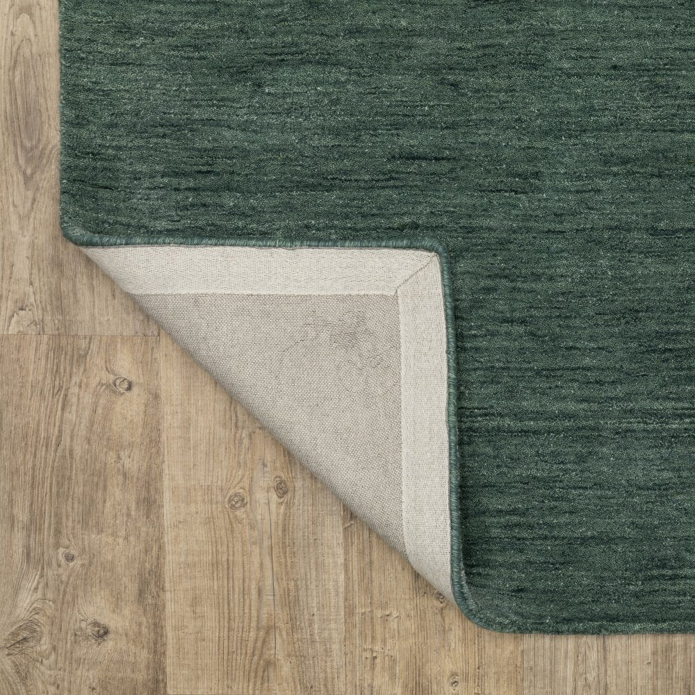 Oriental Weavers Aniston 27121 Teal Casual Solid Wool Indoor Area Rectangle Rug (SAK10236)