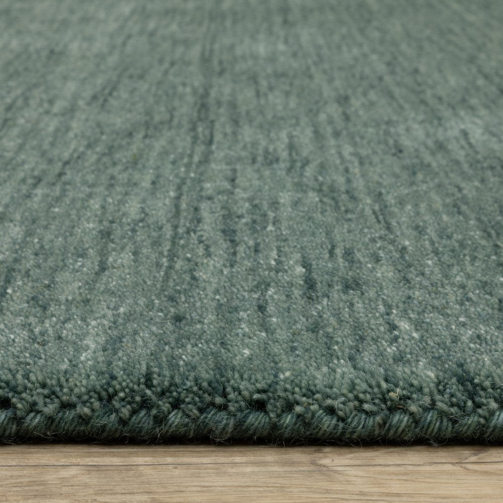 Oriental Weavers Aniston 27121 Teal Casual Solid Wool Indoor Area Rectangle Rug (SAK10236)