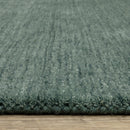 ORIENTAL WEAVERS Aniston 27121 Teal Casual Solid Wool Indoor Area Rectangle Rug (SAK10236)