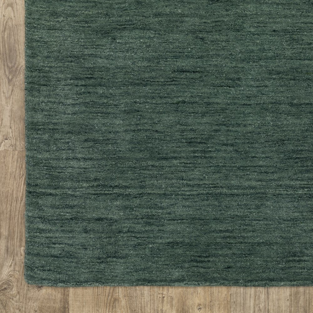 Oriental Weavers Aniston 27121 Teal Casual Solid Wool Indoor Area Rectangle Rug (SAK10236)