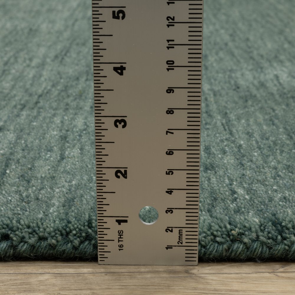 Oriental Weavers Aniston 27121 Teal Casual Solid Wool Indoor Area Rectangle Rug (SAK10236)