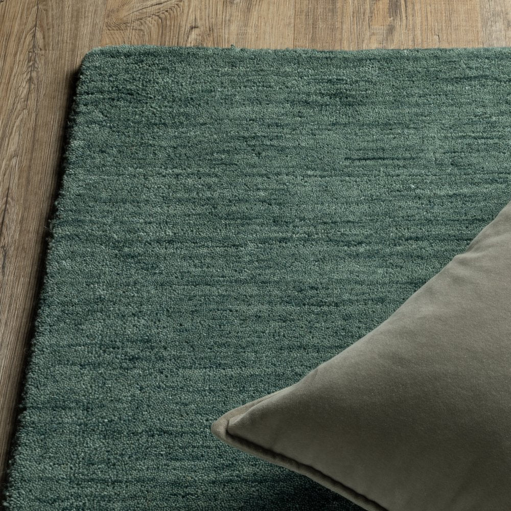 Oriental Weavers Aniston 27121 Teal Casual Solid Wool Indoor Area Rectangle Rug (SAK10236)