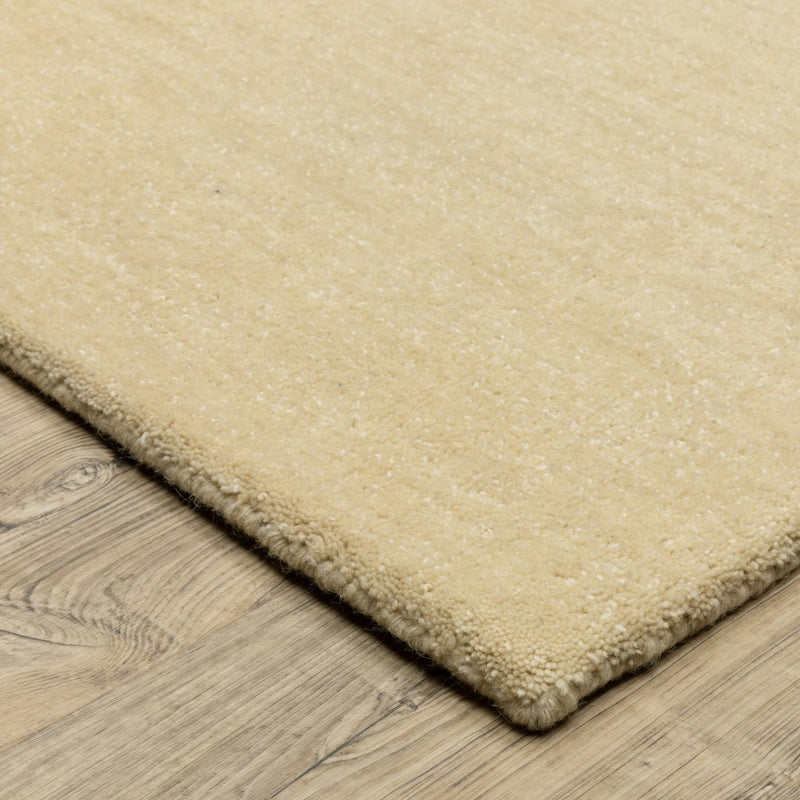 ORIENTAL WEAVERS Aniston 27122 Beige Classic Solid Wool Indoor Area Rectangle Rug (SAK56802)