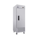 Orikool 27 Inch Commercial 23 Cu.Ft Reach-In Stainless Steel Freezer (SAK96352) - Saksby Wholesale - Side Front View