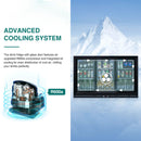 Orikool 53-Inch Energy Efficient Commercial Back Bar Drink Cooler With LED Lighting And 3 Glass Doors (SAK12097) - Saksby Wholesale - Cooling System