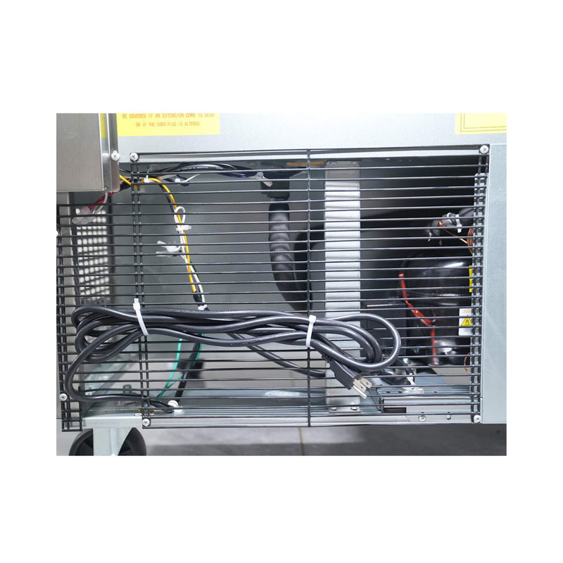 Orikool Commercial Refrigerator Sandwich & Salad Prep Table With Butcher Block Cutting Board (SAK31598) - Saksby Wholesale - Motors View