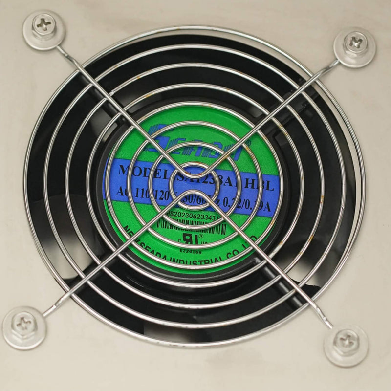 Orikool Commercial Refrigerator Sandwich & Salad Prep Table With Butcher Block Cutting Board (SAK31598) - Saksby Wholesale - Model Label View