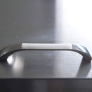 Orikool Commercial Refrigerator Sandwich & Salad Prep Table With Butcher Block Cutting Board (SAK31598) - Saksby Wholesale - Silver Handle View