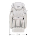 Osaki 4D Manhattan Duo Mech Massage Chair With Smart Auto Body Scan Taupe SAK53948 Saksby - Front Dimensions