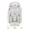 Osaki 4D Manhattan Duo Mech Massage Chair With Smart Auto Body Scan Taupe SAK53948 Saksby - Front Dimensions