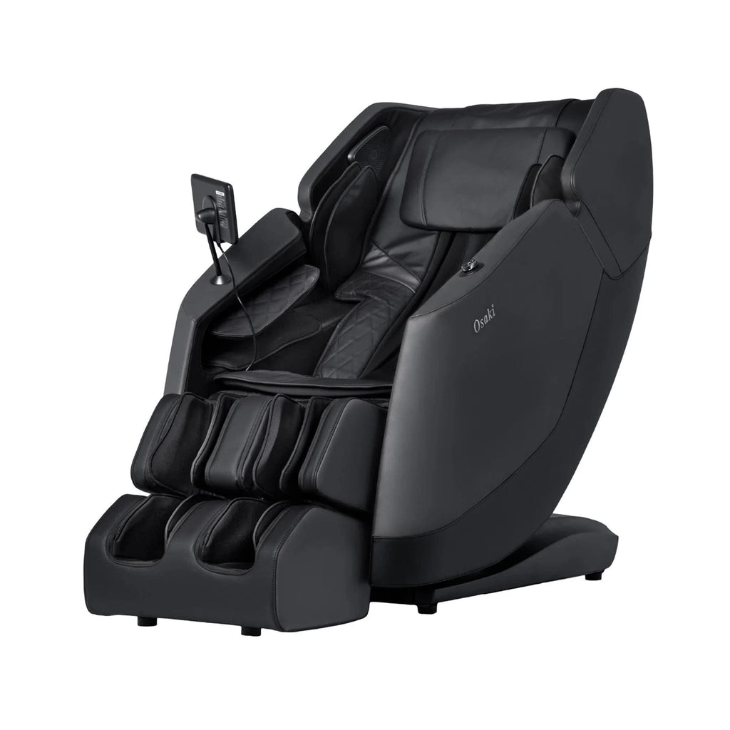 Osaki Ziva 2D Zero Gravity Full Body Massage Chair With Bluetooth Speakers Black SAK93806 Saksby - Front Left View